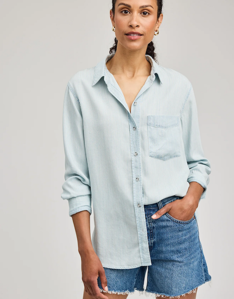 Gentle Fawn Ozzy Button Shirt in Blue Stripe