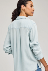 Gentle Fawn Ozzy Button Shirt in Blue Stripe