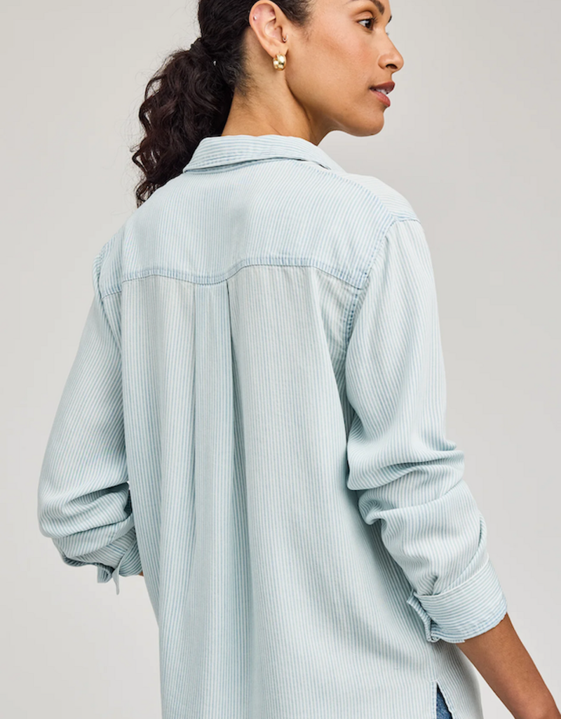Gentle Fawn Ozzy Button Shirt in Blue Stripe