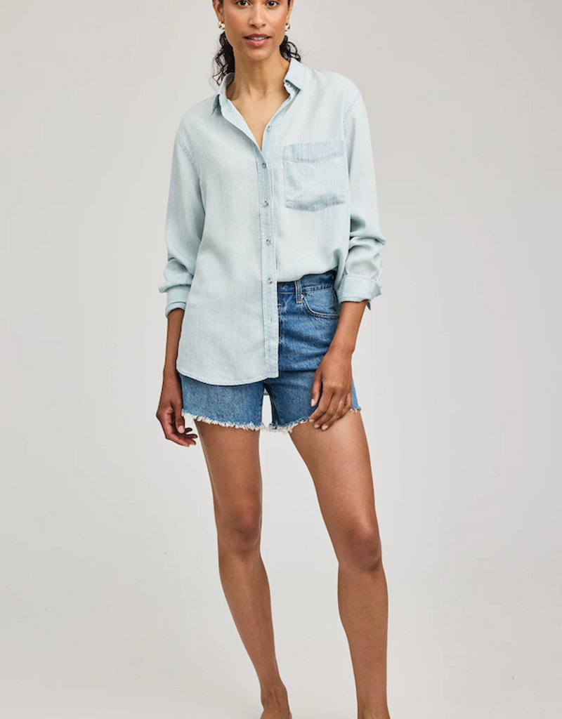 Gentle Fawn Ozzy Button Shirt in Blue Stripe
