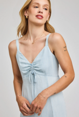 Gentle Fawn Renata Midi Dress in Blue Stripe