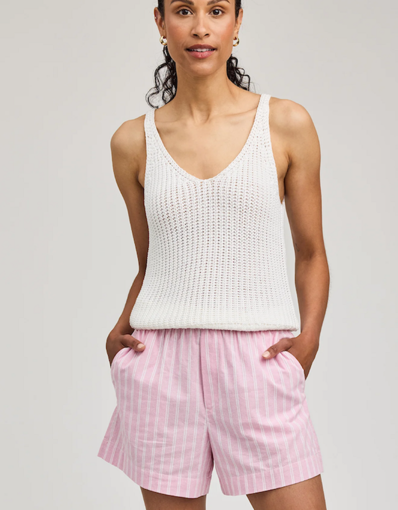 Gentle Fawn Lima 100% Cotton Short in Carnation Stripe