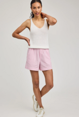 Gentle Fawn Lima 100% Cotton Short in Carnation Stripe