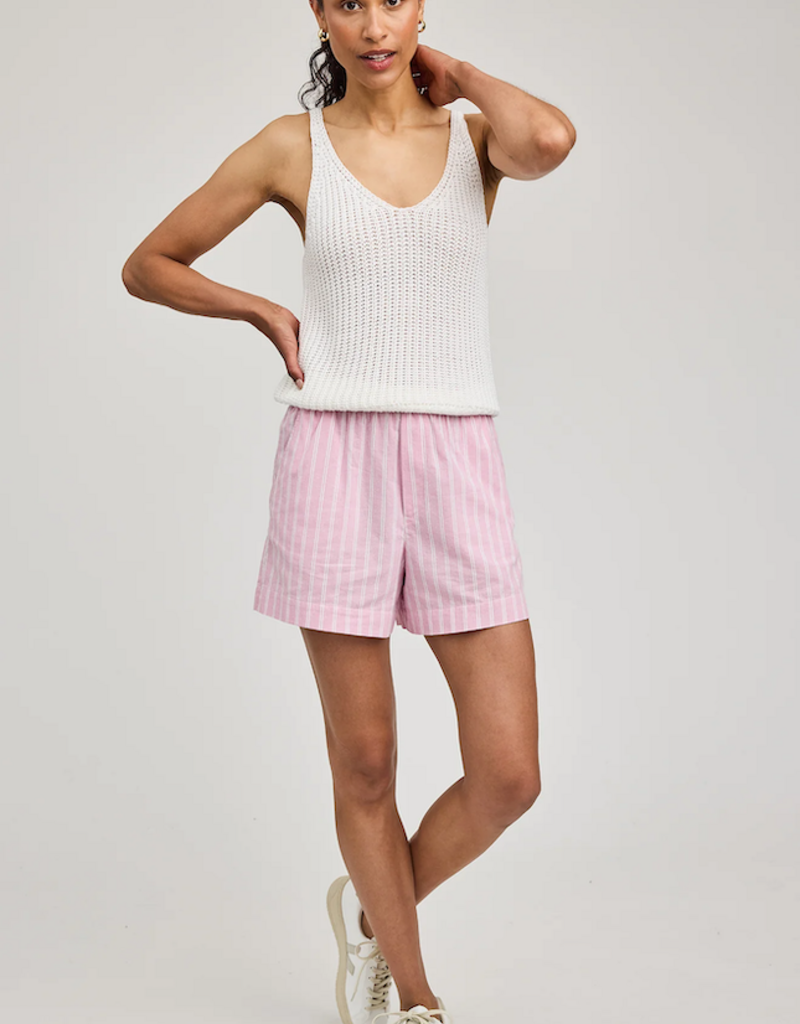 Gentle Fawn Lima 100% Cotton Short in Carnation Stripe