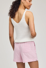 Gentle Fawn Lima 100% Cotton Short in Carnation Stripe