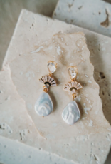 Luna & Stone Amalfi Drop Pearl Earring