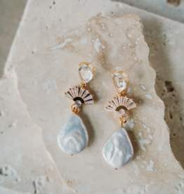 Luna & Stone Amalfi Drop Pearl Earring