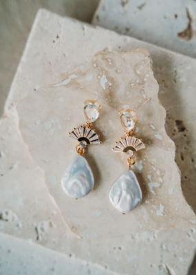 Luna & Stone Amalfi Drop Pearl Earring