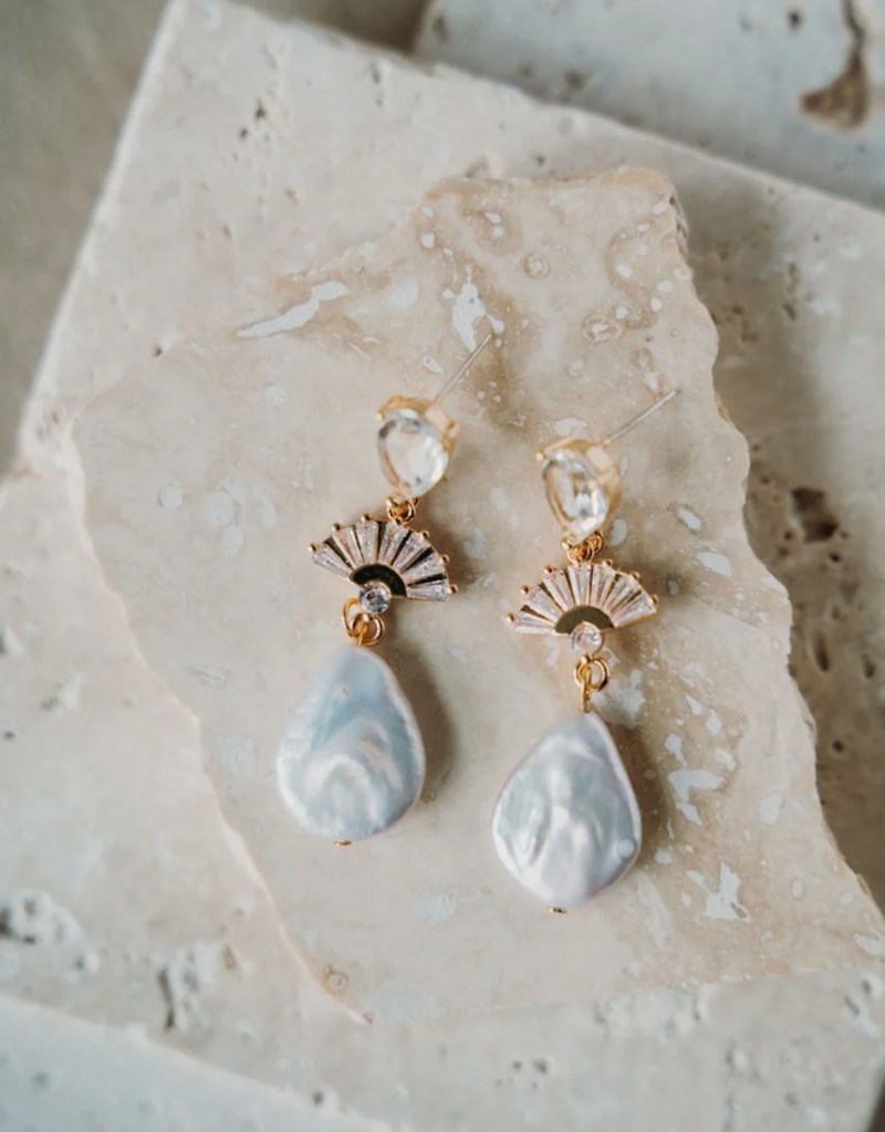 Luna & Stone Amalfi Drop Pearl Earring