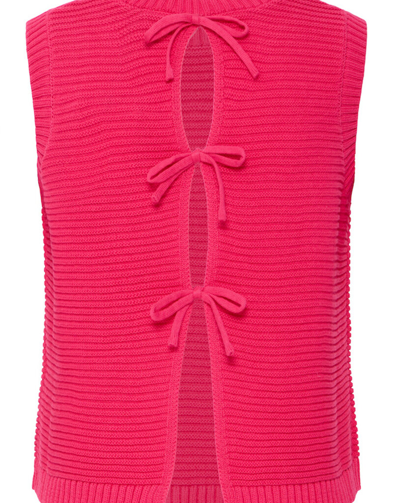 ICHI Dotties 100% Cotton Knit Slipover with Bows (FINAL SALE)