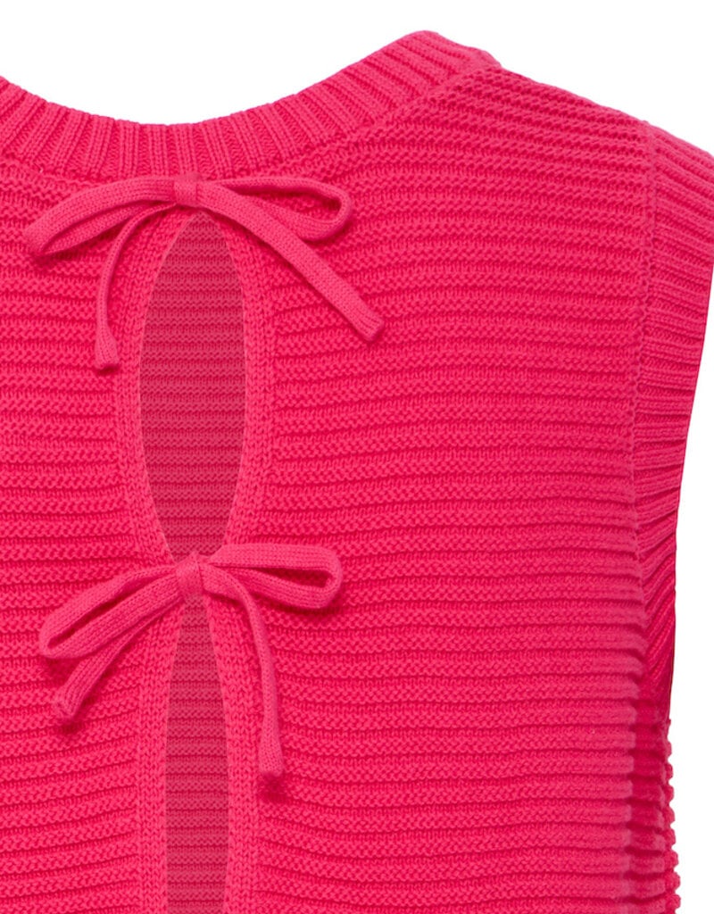 ICHI Dotties 100% Cotton Knit Slipover with Bows