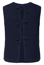 ICHI Dotties 100% Cotton Knit Slipover with Bows