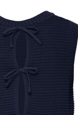 ICHI Dotties 100% Cotton Knit Slipover with Bows