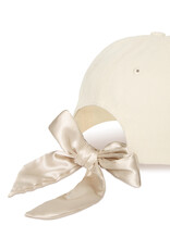 ICHI Adda Cotton Ball Cap in Birch