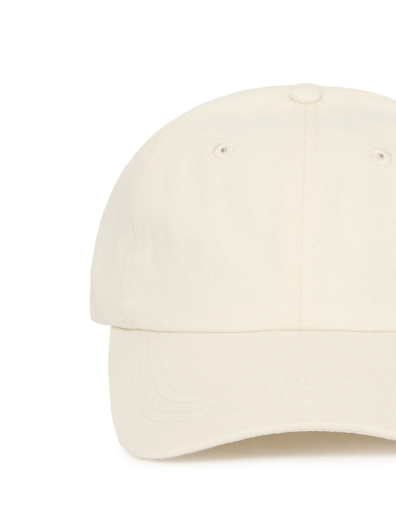 ICHI Adda Cotton Ball Cap in Birch