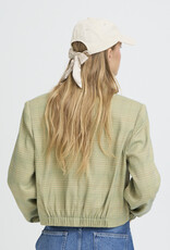 ICHI Adda Cotton Ball Cap in Birch