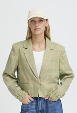ICHI Adda Cotton Ball Cap in Birch