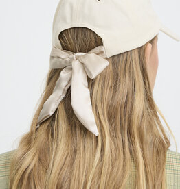 ICHI Adda Cotton Ball Cap in Birch