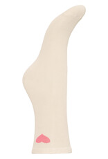 ICHI Anya Heart Socks in Birch