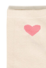 ICHI Anya Heart Socks in Birch