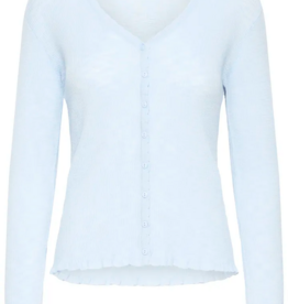 ICHI Bifance Cardigan with Scallop Detail