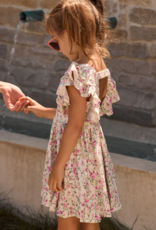 Saltwater Luxe Kids Brammie Mini Dress in Salt Floral