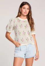 Saltwater Luxe Doc Sweater in Salt Floral