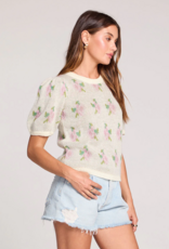 Saltwater Luxe Doc Sweater in Salt Floral