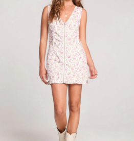 Saltwater Luxe Enya Mini Dress in Salt Floral
