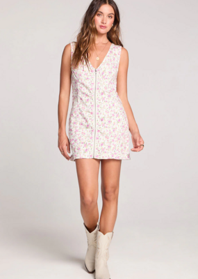 Saltwater Luxe Enya Mini Dress in Salt Floral