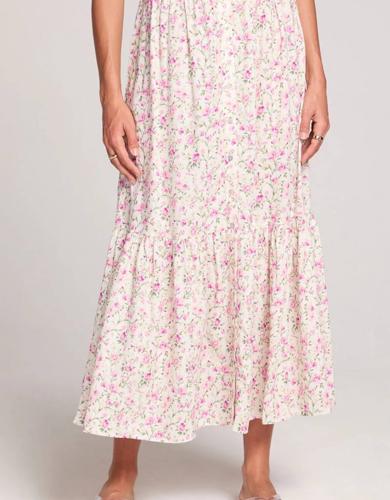 Saltwater Luxe Osiris Maxi Skirt in Salt Floral