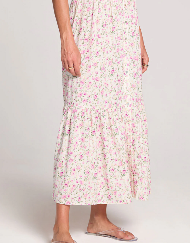 Saltwater Luxe Osiris Maxi Skirt in Salt Floral