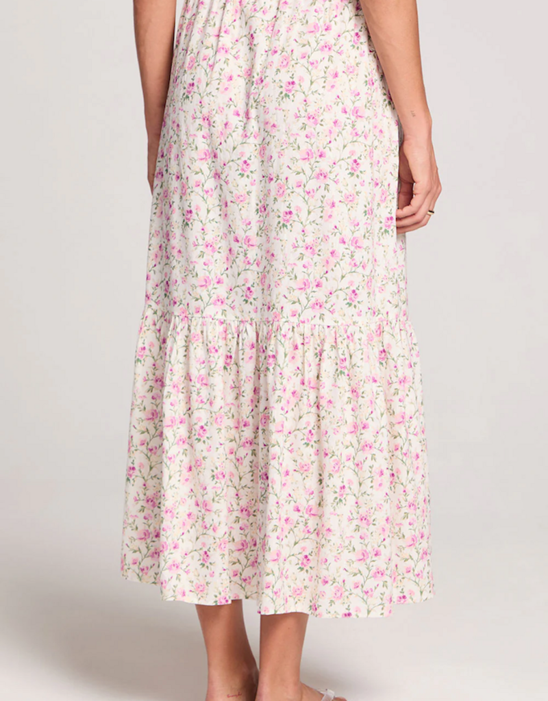 Saltwater Luxe Osiris Maxi Skirt in Salt Floral