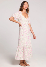 Saltwater Luxe Gwenn Midi Dress in Salt Floral