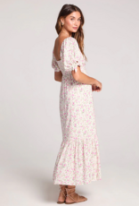 Saltwater Luxe Gwenn Midi Dress in Salt Floral