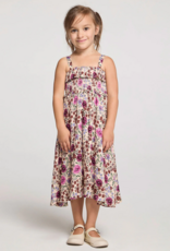 Saltwater Luxe Kids Valorie Midi Dress In Multi Floral