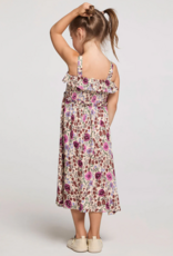 Saltwater Luxe Kids Valorie Midi Dress In Multi Floral