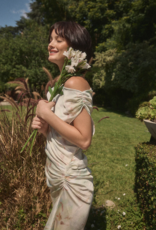 Lucy Paris Arta Gathered Dress in Floral Sage