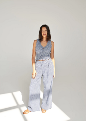 Daily Story Cleo Organic Cotton Gingham Pants *Only One Left - XS*