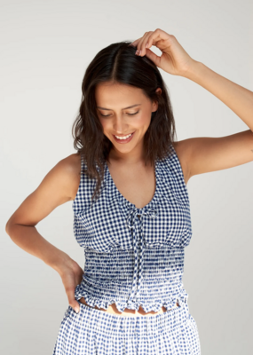 Daily Story Alix Organic Cotton Gingham Top