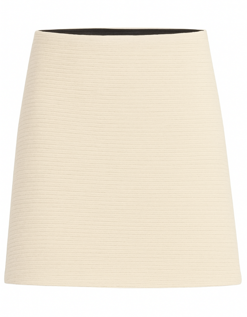 ICHI Kate Textured Skort in Almond Milk