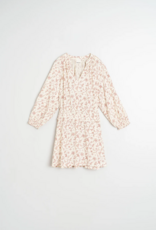 Indi and Cold Bodie Printed Short Dress in Ecru