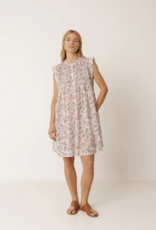 Indi and Cold Audrey Short Smock Dress in Lychee