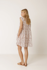 Indi and Cold Audrey Short Smock Dress in Lychee