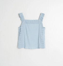 Indi and Cold Lindley Strappy Eyelet Embroidered Top *XS & Small Left*