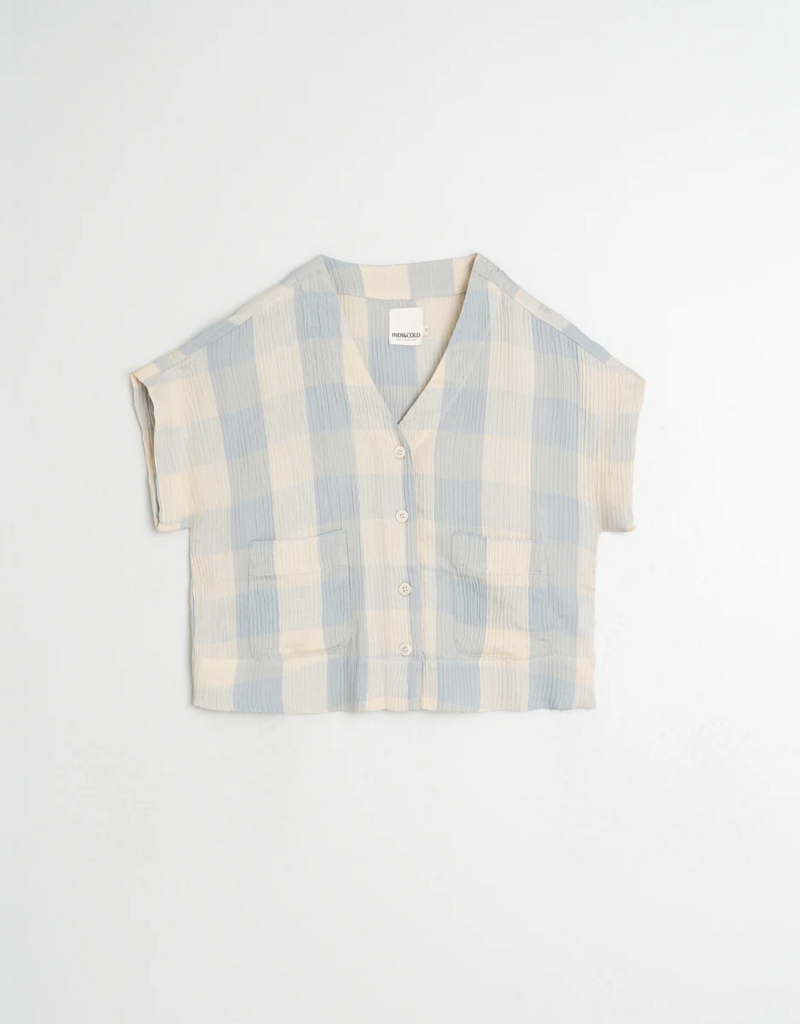 Indi and Cold Witter Gingham Check Shirt in Jasmine
