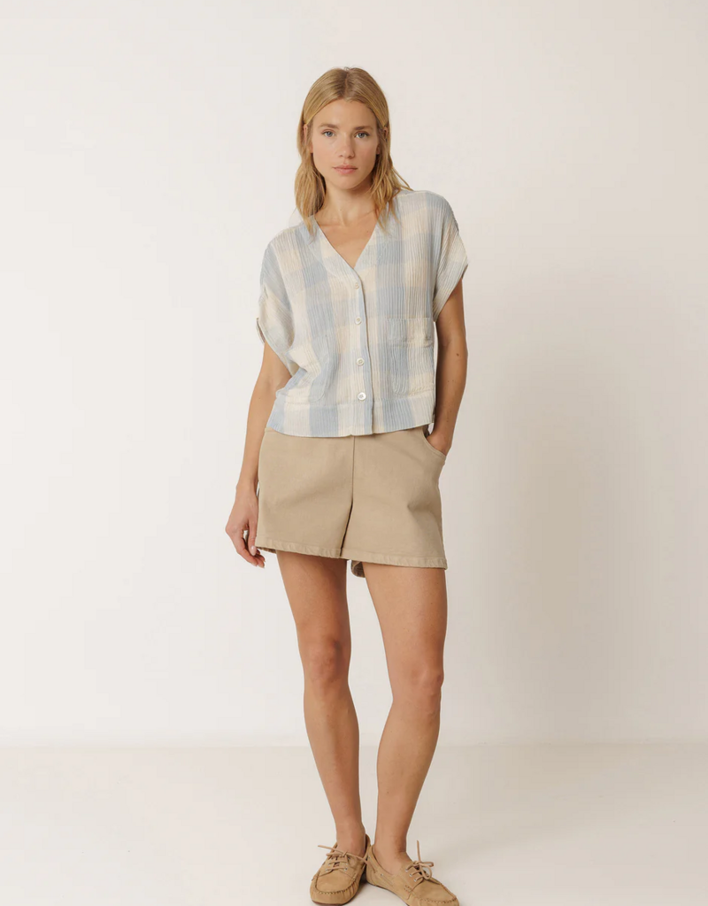 Indi and Cold Witter Gingham Check Shirt in Jasmine
