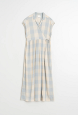 Indi and Cold Leery Crossover Gingham Dress in Jasmine