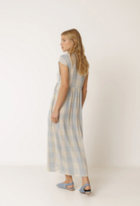 Indi and Cold Leery Crossover Gingham Dress in Jasmine