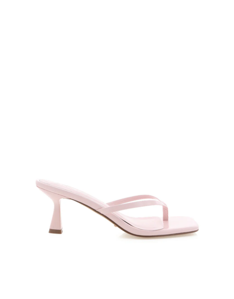 Billini Xami Y-Strap Heels in Pink Shine